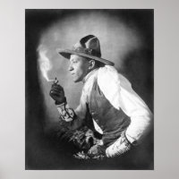 Sioux Indian, 1908. Vintage Photo