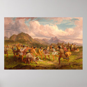 Sioux Indians - Seth Eastman Fine Art Poster