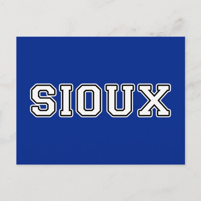 Sioux Postcard (Front)