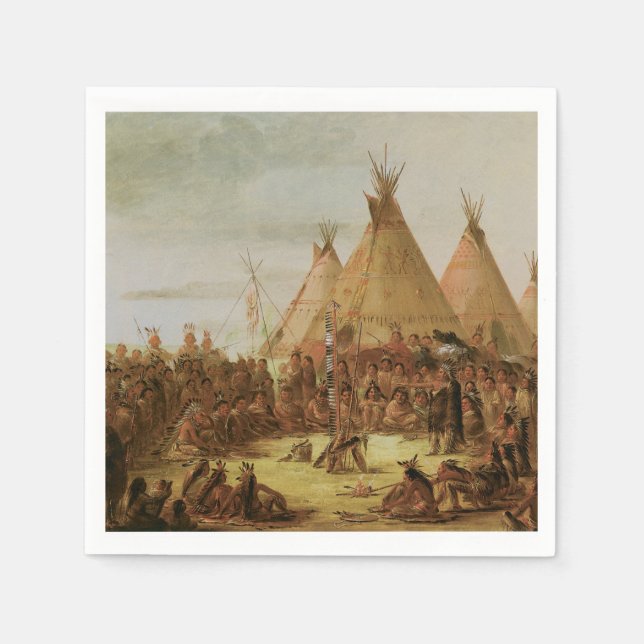Sioux War Council Napkin (Front)