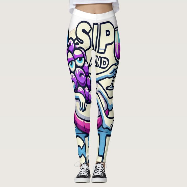 Sip And Chill Leggings (Front)