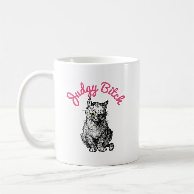 Sip and Judge Coffee Mug (Left)
