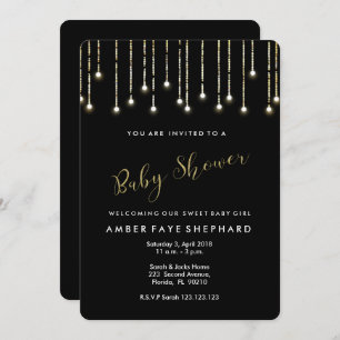 Sip and See invite, new baby, welcome party Invitation