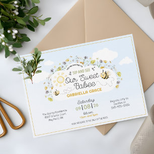Sip and See Our Babee Invitation