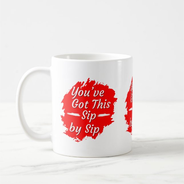 Sip by Sip Motivation Coffee Mug (Left)