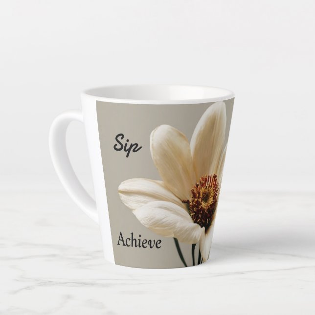 Sip, Dream, Achieve Designer Mug (Left Angle)
