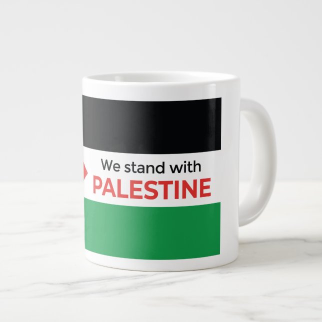 Sip for Solidarity: Palestine Flag Speciality Mug (Front Right)