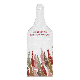 Sip Happens Glass Paddle Cutting Board