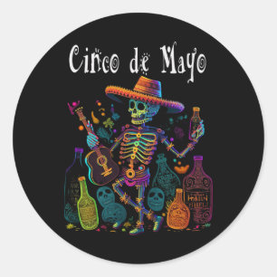 Sip Happens'. Happy Cinco De Mayo! #12 Classic Round Sticker