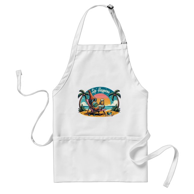Sip Happens Standard Apron (Front)