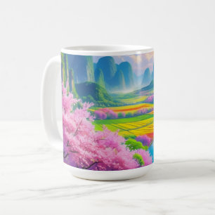 "Sip Into Spring – Scenic Blossom Coffee Mug