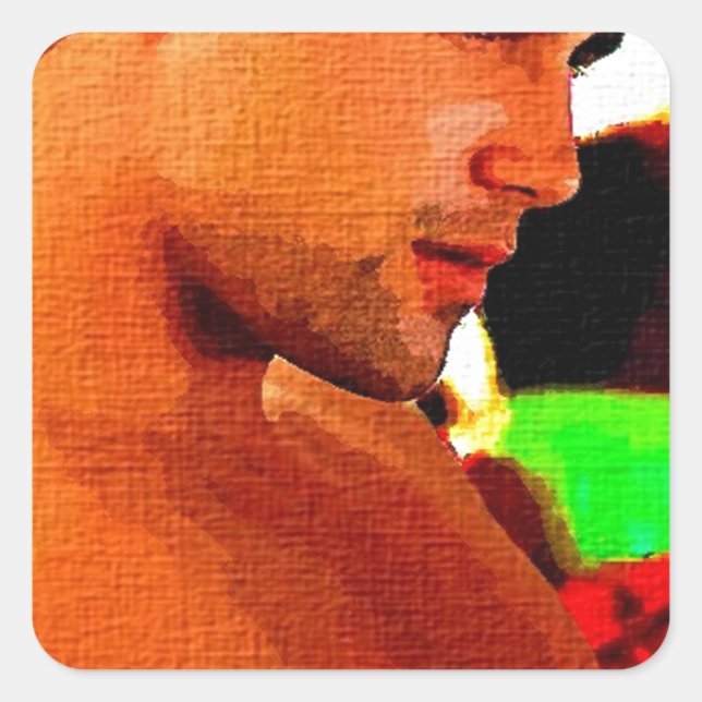 Sip It Slowly Square Sticker (Front)