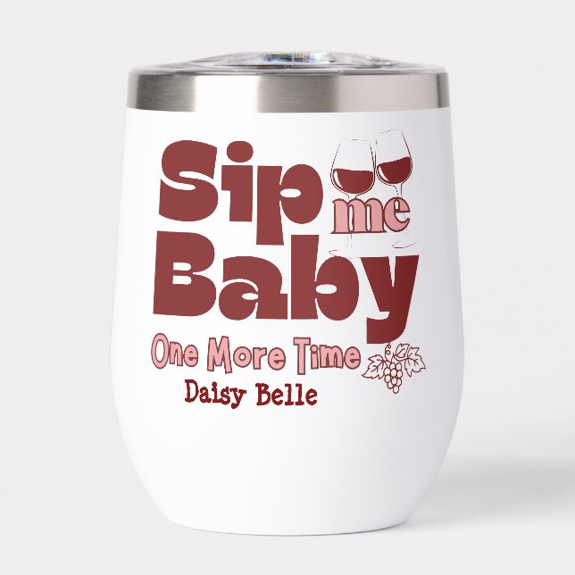Sip Me Baby One More Time Water Bottle (Front)