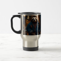 "Sip 'n' Slow: The Cozy Sloth in a Drinking Jacket