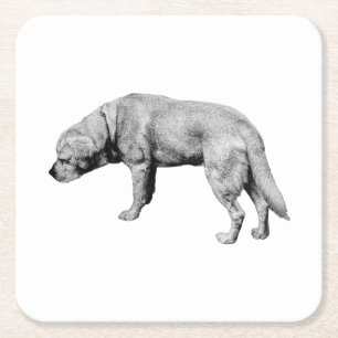 Sip, Notice, Carry On Square Paper Coaster