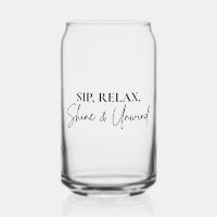 Sip, Relax, Shine & Unwind Glass Mug