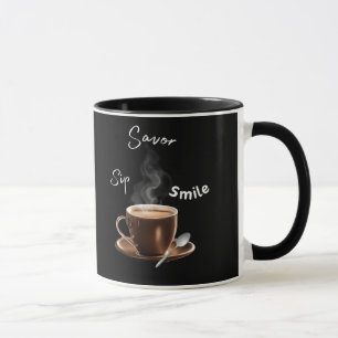 Sip Savour Smile Mug
