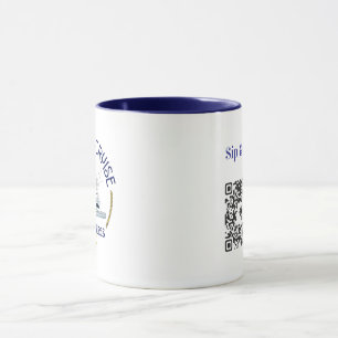 Sip & Sea Coffee Mug with QR Code