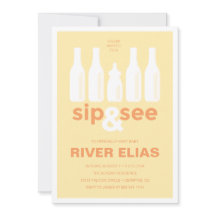 Sip & See Baby Shower Invitation