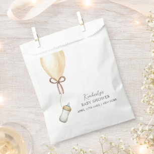 Sip & See Simple Boho Balloon Bottle Baby Shower Favour Bag