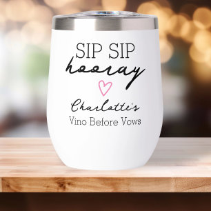 Sip Sip Hooray Bachelorette Name Personalised