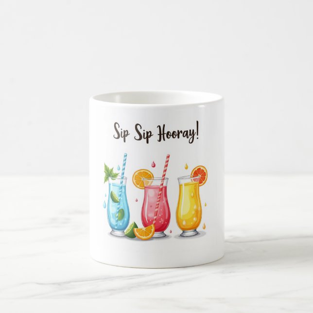 Sip Sip Hooray! 🍊 Colourful Summer Mug (Center)