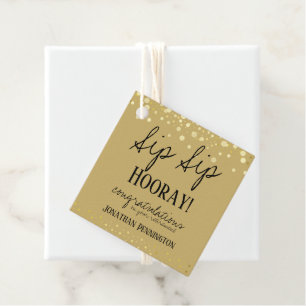 Sip Sip Hooray Congratulations Retirement  Favour  Tags