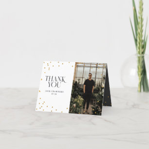 Sip sip hooray modern elegant birthday party thank you card