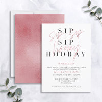 Sip Sip Hooray Rose All Day Wine Tasting Birthday