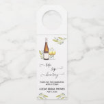 Sip, Sip, Hooray!  Wine themed Bridal Shower Bottle Tag<br><div class="desc">Sip,  Sip,  Hooray!  This simple and classy design is perfect for your wine themed bridal shower.</div>