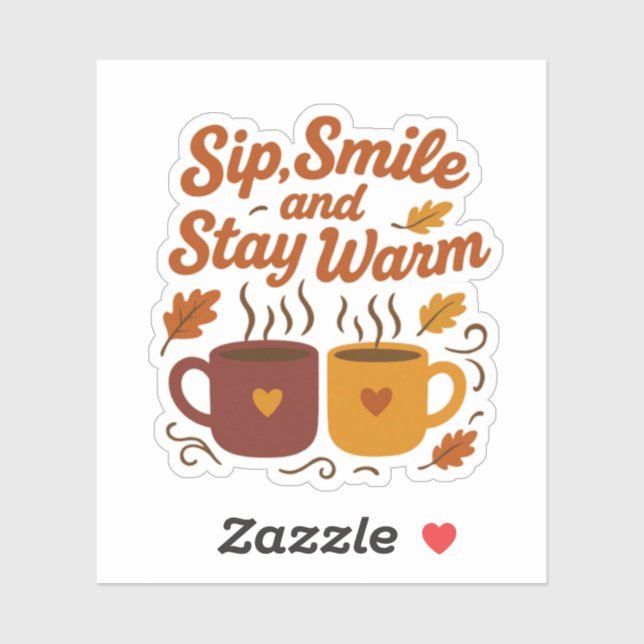 Sip, Smile and Stay Warm – Cosy Autumn Mug  (Sheet)