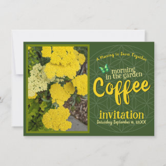 Sip Smile & Celebrate Coffee Morning in the Garden Invitation