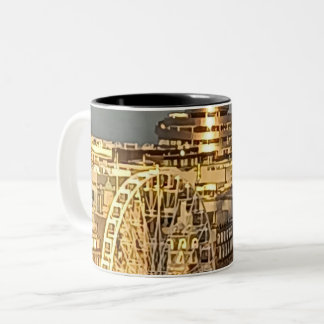 Sip, Smile, Repeat Two-Tone Coffee Mug