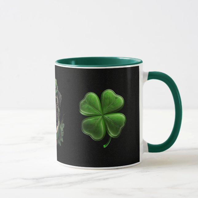 "Sip the Luck with Our St. Patrick’s Pug Mug!" Mug (Right)