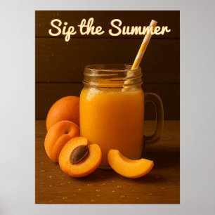 Sip the Summer – Fresh Apricot Juice Poster