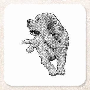 Sip Time, Little Spark Square Paper Coaster