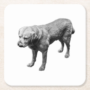 Sip with a Smile Square Paper Coaster