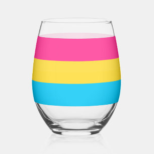 Sip with Pride: Pansexual Stemless Wine Glass