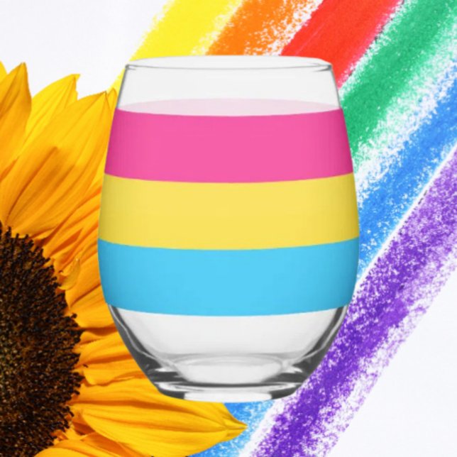 Sip with Pride: Pansexual Stemless Wine Glass (Creator Uploaded)