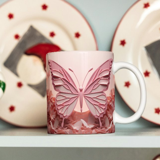 Sip with Style: 3D Butterfly Coffee Mug (Creator Uploaded)