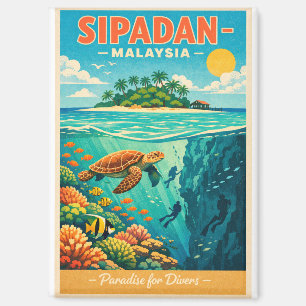 Sipadan Island, Malaysia, in a vibrant Magnet