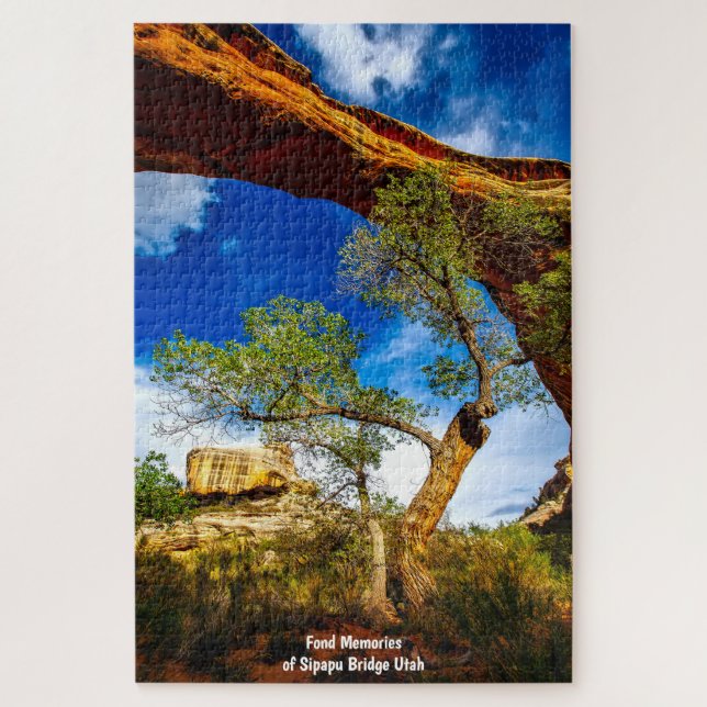 Sipapu Bridge Utah. Jigsaw Puzzle (Vertical)