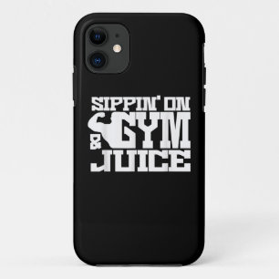Sippin On Gym Juice - Mens Workout Shirts Funny iPhone 11 Case