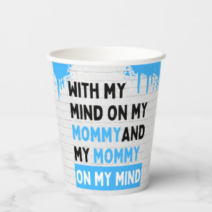 Sippin’ on Milk and Juice Blue Hip Hop  Paper Cups