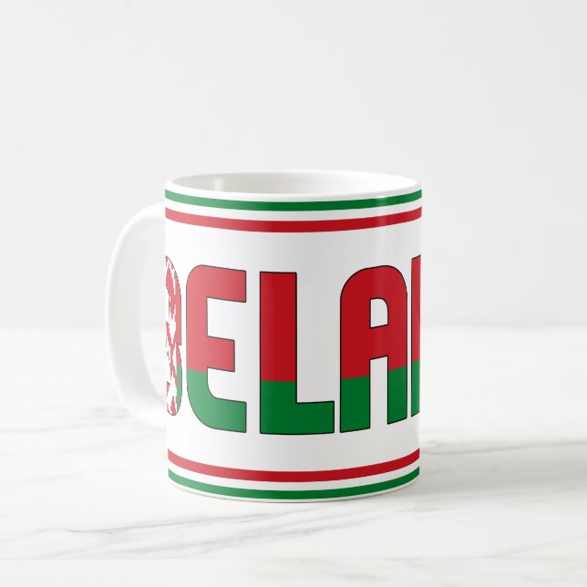 "Sippin' with Belarus" Patriotic Coffee Mug (Front Left)