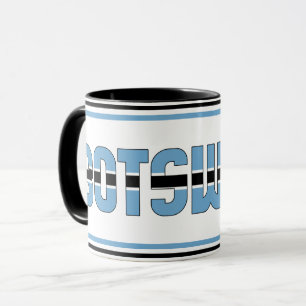 Sippin' with Botswana Patriotic Coffee Mug