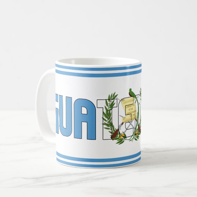 "Sippin' with Guatemala" Patriotic Coffee Mug (Front Left)