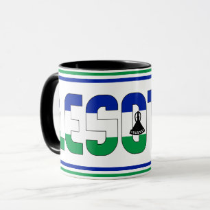 Sippin' with Lesotho Patriotic Coffee Mug