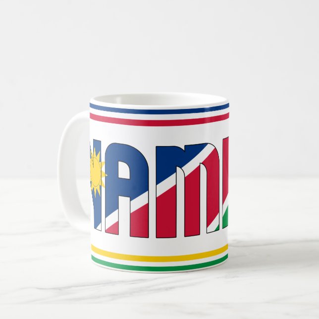 "Sippin' with Namibia" Patriotic Coffee Mug (Front Left)