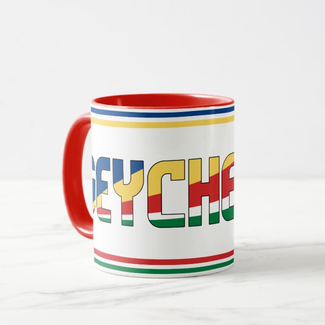 "Sippin' with Seychelles" Patriotic Coffee Mug (Front Left)